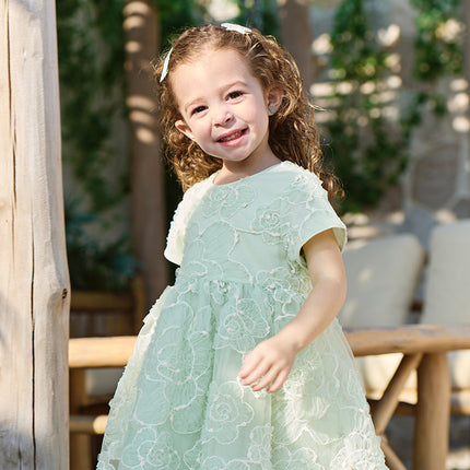 Girls Summer Green Meah Cute Birthday Dress