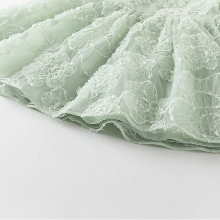 Girls Summer Green Meah Cute Birthday Dress