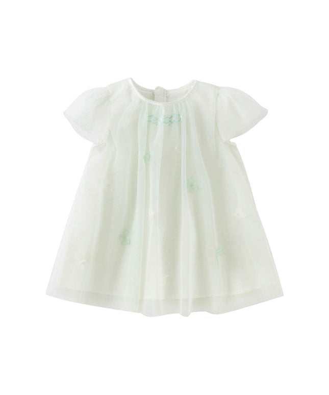Girls Summer Elegance Mint Green Mesh Party Dress