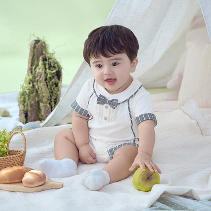 Baby Boys Summer Casual White Indoor Comfortable Rompers