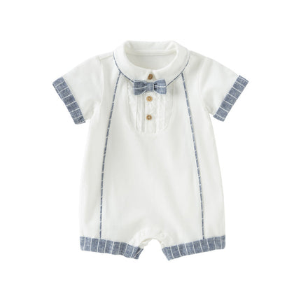 Baby Boys Summer Casual White Indoor Comfortable Rompers