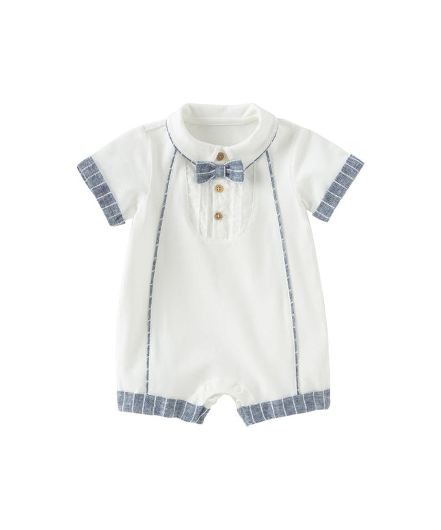 Baby Boys Summer Casual White Indoor Comfortable Rompers