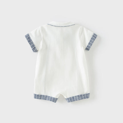 Baby Boys Summer Casual White Indoor Comfortable Rompers
