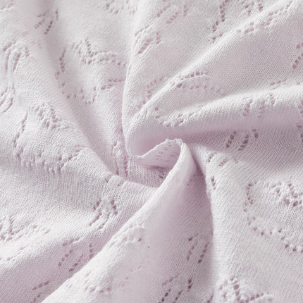 Kids Girls Summer Sweet Light Purple/White Soft Cotton Lightweight Cardigans