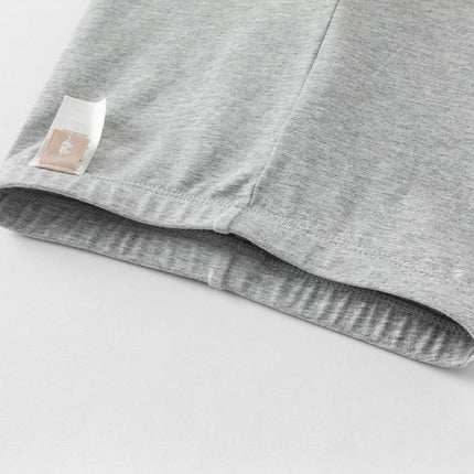 Toddler Girls Summer Breathable Cotton Grey/Beige Versatile Leggings