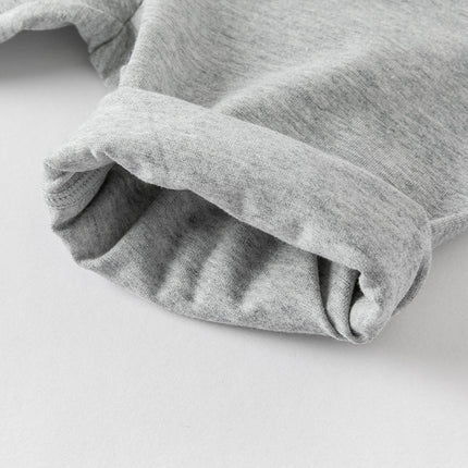Toddler Girls Summer Breathable Cotton Grey/Beige Versatile Leggings