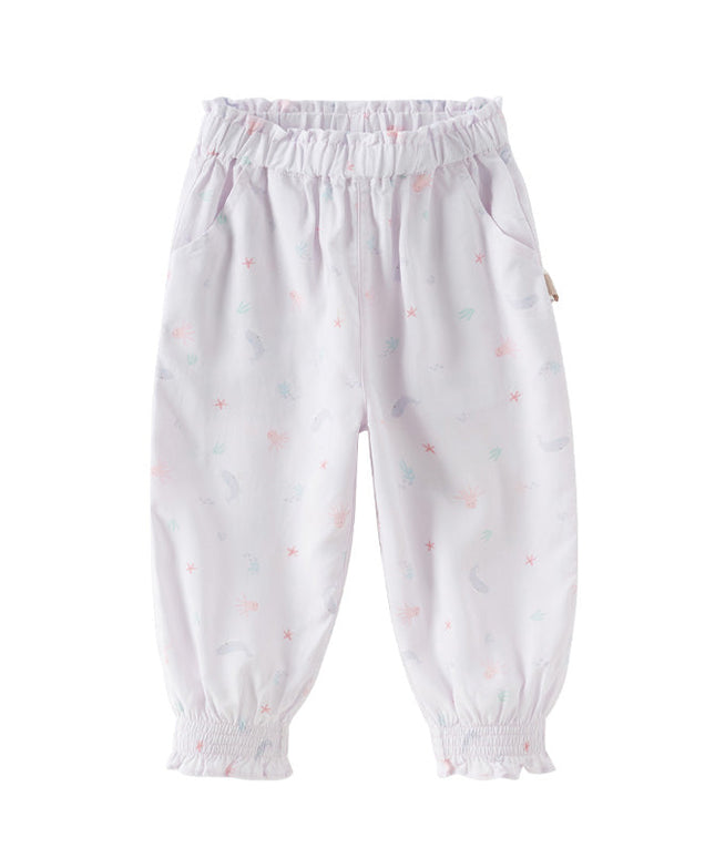 Toddler Girls Summer Cute Print Anti-mosquito Jogger Pants
