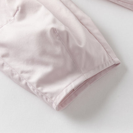 Toddler Girls Summer Grey Purple/Apricot Loose Straight-leg Pants