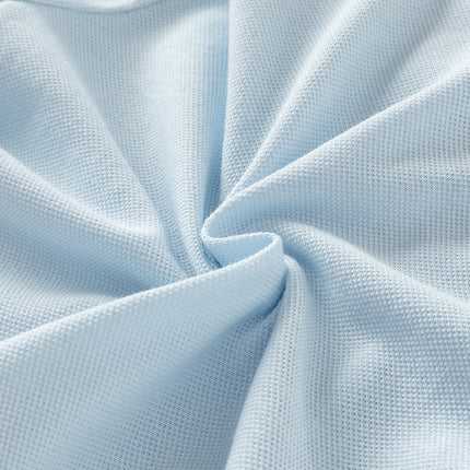 Girls Summer Formal Polo Collar Blue Dress