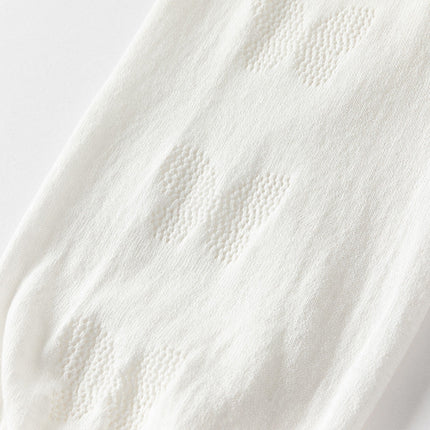 Kids Girls Pearl White Breathable Cotton Long Sleeve Cardigans