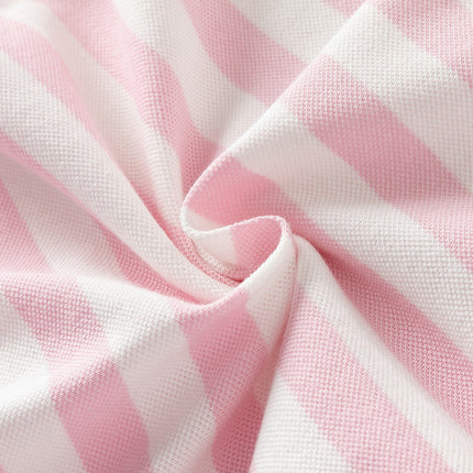 Girls Summer Cotton Striped Polo Dress