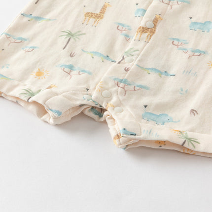 Baby Girls Summer Cute Green/Pink Short sleeve Soft Rompers(bid)