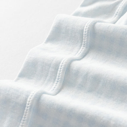 Baby Boys Summer Blue White Plaid Breathable Cotton Rompers
