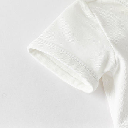 Baby Boys Summer Beige Soft Cotton Indoor Rompers
