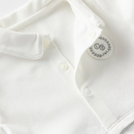 Baby Boys Summer Beige Soft Cotton Indoor Rompers