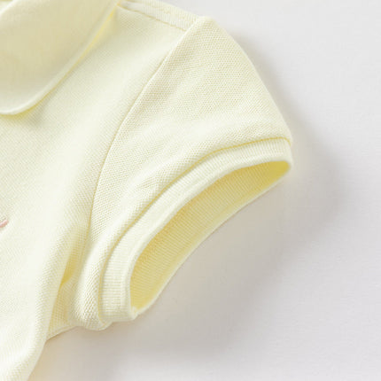 Toddler Girls Summer Outdoor Cute Polo-collar A-line Dress