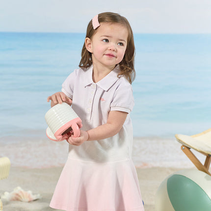Toddler Girls Summer Outdoor Cute Polo-collar A-line Dress