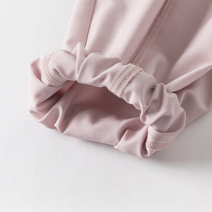 Toddler Girls Summer Cute Grey Pink Loose Drawstring Pants