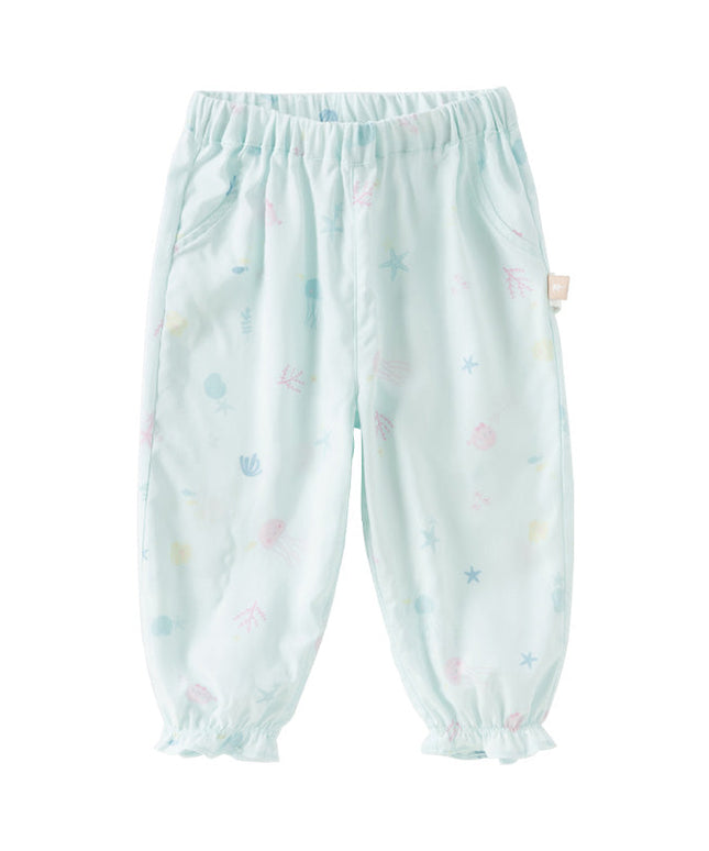 Toddler Girls/Boys Summer Print Adjustable Drawstring Mosquito-proof Pants
