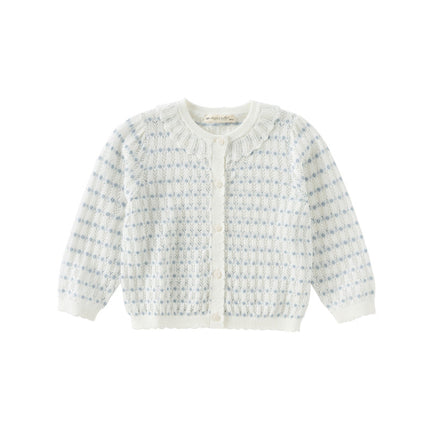 Kids Girls Summer Elegant White Outwear Daily Cardigans