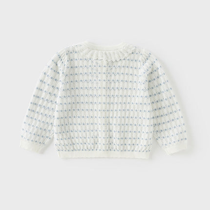 Kids Girls Summer Elegant White Outwear Daily Cardigans