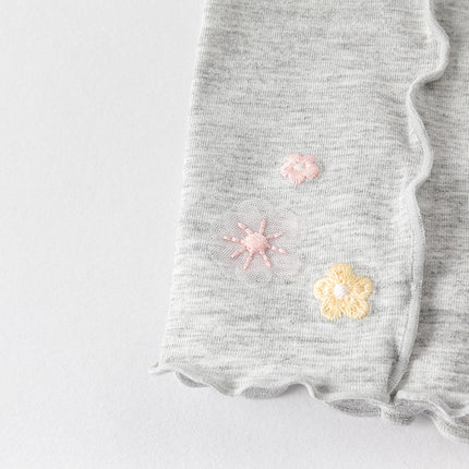 Toddler Girls Summer Light Grey/Apricot Stretchable Comfortable Pants