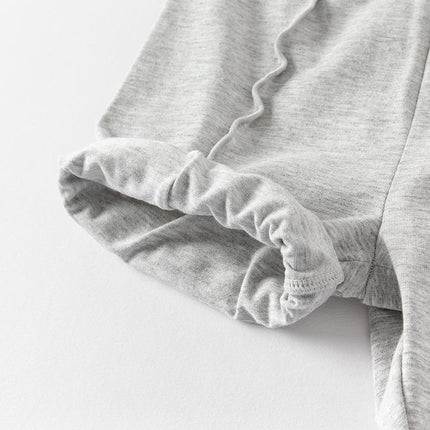 Toddler Girls Summer Light Grey/Apricot Stretchable Comfortable Pants