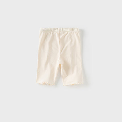 Toddler Girls Summer Light Grey/Apricot Stretchable Comfortable Pants