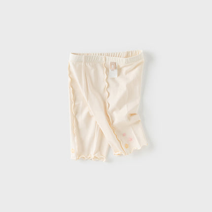 Toddler Girls Summer Light Grey/Apricot Stretchable Comfortable Pants