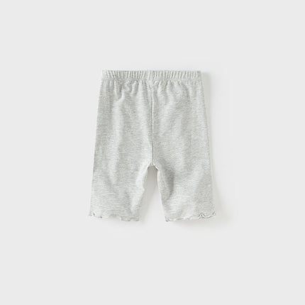 Toddler Girls Summer Light Grey/Apricot Stretchable Comfortable Pants