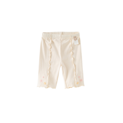 Toddler Girls Summer Light Grey/Apricot Stretchable Comfortable Pants