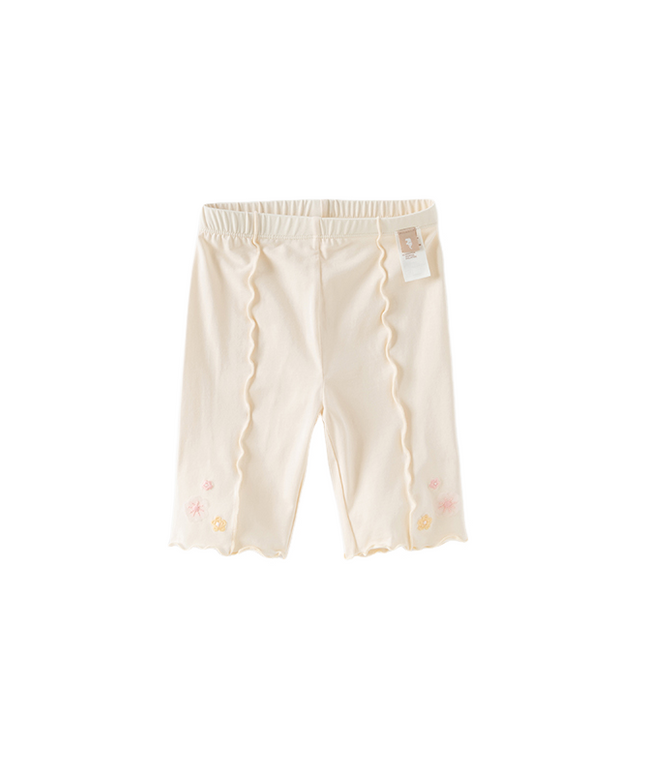 Toddler Girls Summer Light Grey/Apricot Stretchable Comfortable Pants