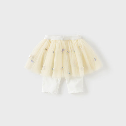 Toddler Girls Summer Cute Yellow Soft Mesh-style Pants