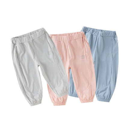 Toddler Girls/Boys Summer Outdoor UV-protection Loose Drawstring Pants