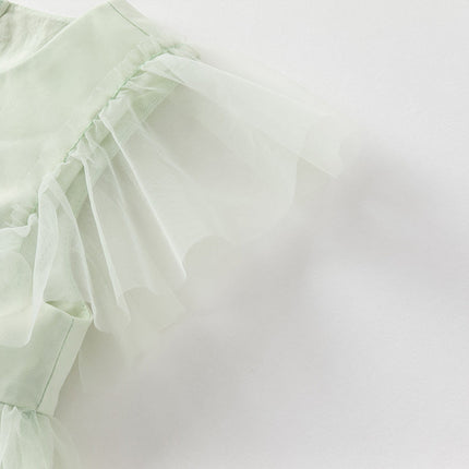 Girls Summer Mint Green Fashion Dress