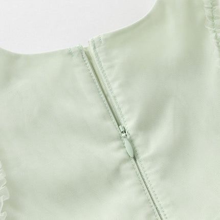 Girls Summer Mint Green Fashion Dress