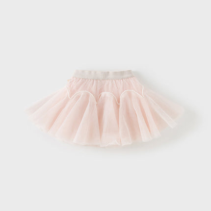 Toddler Girls Summer Adorable Light Pink Underwear Mesh Skirt
