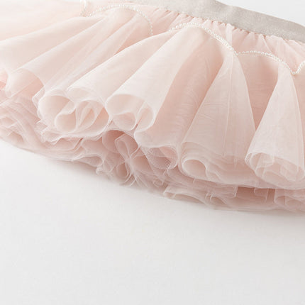 Toddler Girls Summer Adorable Light Pink Underwear Mesh Skirt
