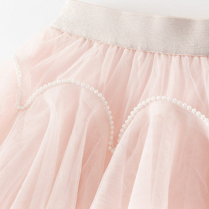 Toddler Girls Summer Adorable Light Pink Underwear Mesh Skirt