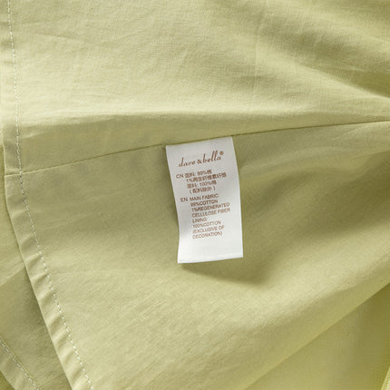 Toddler Girls Summer Chinese-style Light Yellow Cute Mesh A-line Dress