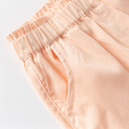 Toddler Girls Summer Purple/Orange Lightweight Loose Pants