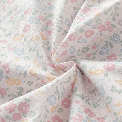 Baby Girls Summer Sweet Floral Print Comfortable Cotton Rompers