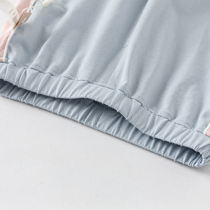Toddler Girls Summer Breathable Cotton Drawstring Caual Pants