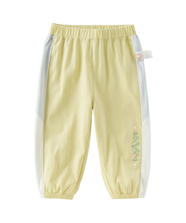 Toddler Girls Summer Breathable Cotton Drawstring Caual Pants