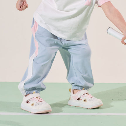 Toddler Girls Summer Breathable Cotton Drawstring Caual Pants