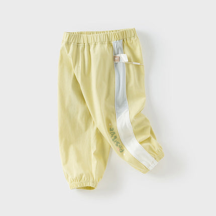 Toddler Girls Summer Breathable Cotton Drawstring Caual Pants