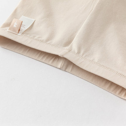 Toddler Girls Summer Versatile Light Khaki/Pink Stretchable Slim Leggings