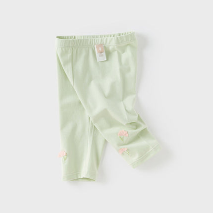 Toddler Girls Summer Versatile Multi-color Slim Leggings