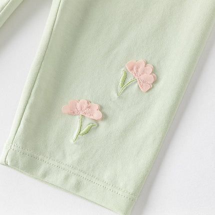 Toddler Girls Summer Versatile Multi-color Slim Leggings