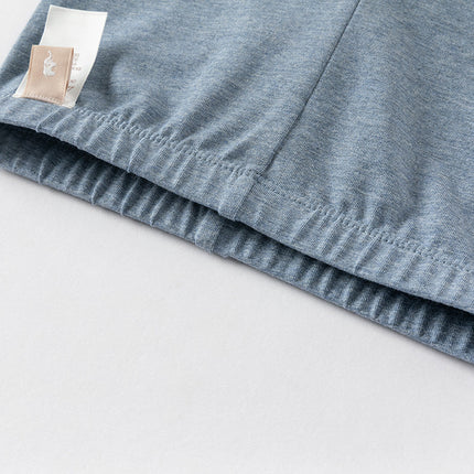 Toddler Girls Summer Denim Blue/Grey Swan Print Slim Leggings